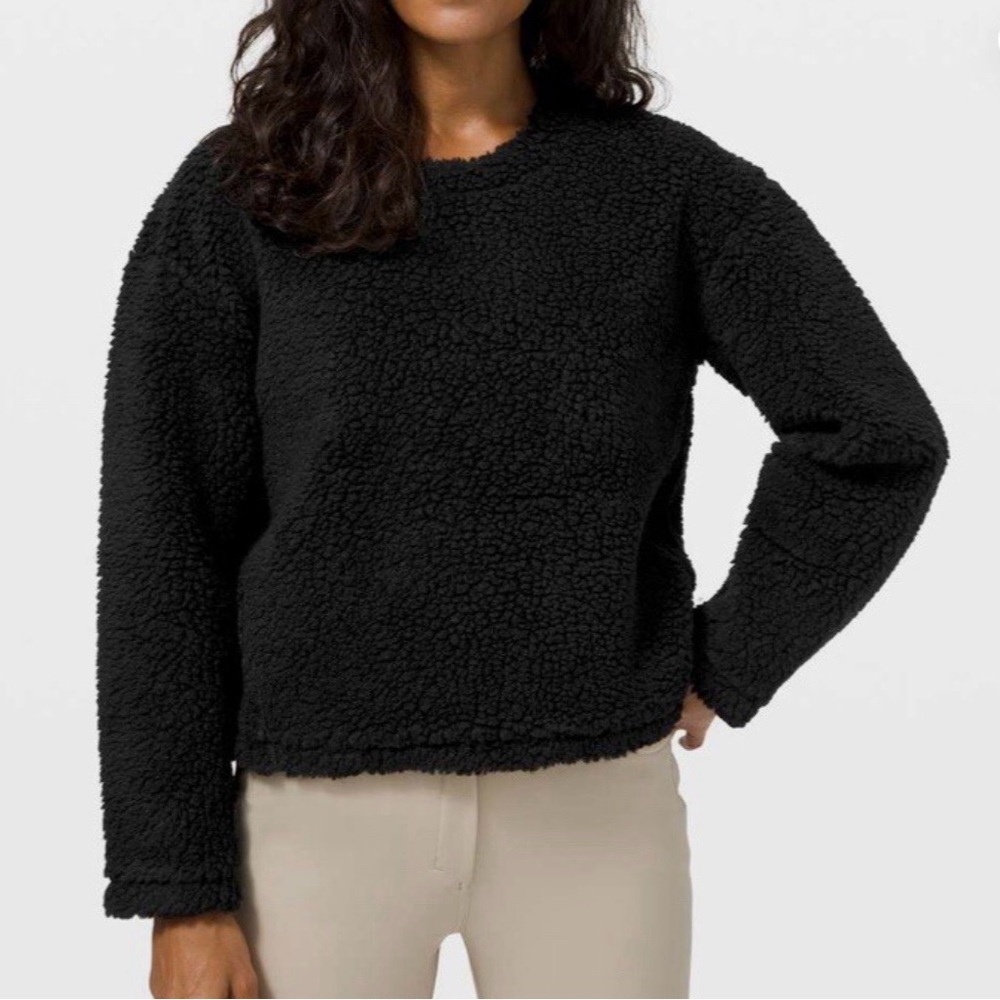 Lululemon Wool Whenever Crew Black Size 8